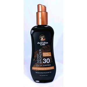 Australian Gold Instant Bronzer SPF 30‎ Spray Gel Sunscreen 8 oz. EXP 10/24